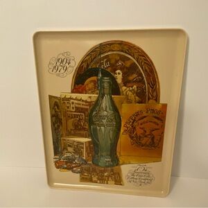 Vintage Coca-Cola Tray Brookpark Ohio 75th Anniversary 1904-1979 Made in USA